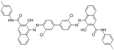 2-Naphthalenecarboxamide, 4,4'-[(3,3'-dichloro[1,1'- biphenyl]-4,4'-diyl)bis(azo)]bis[3-hydroxy-N-(4-methylphenyl )- CAS#: 103621-93-8