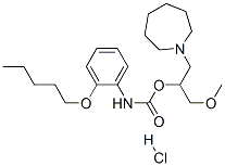 2-Pentyloxycarbanilic acid 1-methoxymethyl-2-(1-perhydroazepinyl)ethyl ester hydrochloride CAS#: 105919-73-1