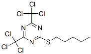 2-(Pentylthio)-4,6-bis(trichloromethyl)-1,3,5-triazine CAS#: 24481-70-7