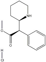 2-Piperidineacetic acid, alpha-phenyl-, methyl ester, hydrochloride, (R*,R*)- (+-)- CAS#: 23655-65-4
