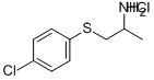 2-Propanamine, 1-((4-chlorophenyl)thio)-, hydrochloride CAS#: 29670-17-5
