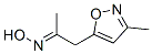 2-Propanone,1-(3-methyl-5-isoxazolyl)-,oxime(8CI) CAS#: 19986-26-6