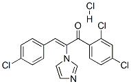 2-Propen-1-one, 3-(4-chlorophenyl)-1-(2,4-dichlorophenyl)-2-(1H-imidazol-1-yl)-, monohydrochloride (9CI) CAS#: 110232-91-2