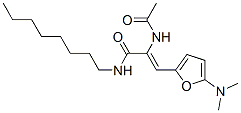 2-Propenamide,  2-(acetylamino)-3-[5-(dimethylamino)-2-furanyl]-N-octyl- CAS#: 209596-60-1
