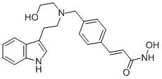 2-Propenamide, N-hydroxy-3-[4-[[(2-hydroxyethyl)[2-(1H-indol-3-yl)ethyl]amino]methyl]phenyl]-, (2E)- CAS#: 404951-53-7