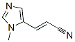 2-Propenenitrile,3-(1-methyl-1H-imidazol-5-yl)-,(E)-(9CI) CAS#: 111601-14-0