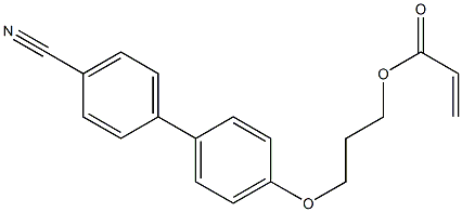 2-Propenoic acid, 3-[(4'-cyano[1,1'-biphenyl]-4-yl)oxy]propyl ester CAS#: 104357-57-5