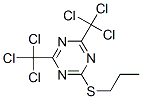 2-(Propylthio)-4,6-bis(trichloromethyl)-1,3,5-triazine CAS#: 24504-17-4