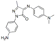 2-Pyrazolin-5-one, 1-(p-aminophenyl)-4-[[p-(dimethylamino)phenyl]imino ]-3-methyl- CAS#: 27808-00-0