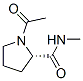 2-Pyrrolidinecarboxamide,1-acetyl-N-methyl-,(2S)-(9CI) CAS#: 19701-85-0