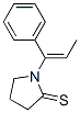 2-Pyrrolidinethione, 1-(1-phenyl-1-propenyl)- (9CI) CAS#: 105284-72-8