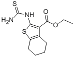 2-THIOUREIDO-4,5,6,7-TETRAHYDRO-BENZO[B]THIOPHENE-3-CARBOXYLIC ACID ETHYL ESTER CAS#: 105544-62-5