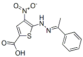2-Thiophenecarboxylic  acid,  5-[(-alpha--methylbenzylidene)hydrazino]-4-nitro-  (7CI) CAS#: 106384-11-6