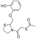 2-acetylsulfanyl-1-[2-[(2-hydroxyphenoxy)methyl]thiazolidin-3-yl]ethan one CAS#: 103195-85-3