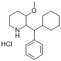 2-(alpha-Cyclohexylbenzyl)-3-methoxypiperidine hydrochloride CAS#: 19974-74-4
