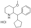 2-(alpha-Cyclopentylbenzyl)-3-methoxypiperidine hydrochloride CAS#: 19974-65-3