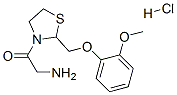 2-amino-1-[2-[(2-methoxyphenoxy)methyl]thiazolidin-3-yl]ethanone hydro chloride CAS#: 103182-70-3