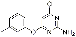 2-amino-4-(m-tolyloxy)-6-chloropyrimidine CAS#: 100763-73-3