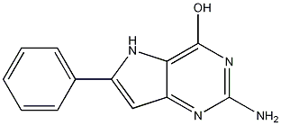 2-amino-6-phenyl-5H-pyrrolo[3,2-d]pyrimidin-4-ol CAS#: 237435-29-9