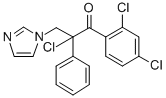 2-chloro-1-(2,4-dichlorophenyl)-3-(1H-imidazol-1-yl)-2-phenylpropan-1-one CAS#: 107316-26-7