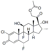 2-chloro-6alpha,9-difluoro-11beta,17,21-trihydroxy-16alpha-methylpregna-1,4-diene-3,20-dione 21-acetate CAS#: 23961-22-0
