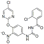 2-chloro-N-[[4-(5-chloropyrimidin-2-yl)oxy-3-nitro-phenyl]carbamoyl]be nzamide CAS#: 103829-02-3