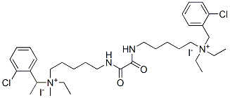 (2-chlorophenyl)methyl-[5-[[5-[(2-chlorophenyl)methyl-diethyl-ammonio] pentylcarbamoylformyl]amino]pentyl]-diethyl-azanium diiodide CAS#: 105503-38-6