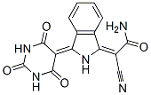 2-cyano-2-[2,3-dihydro-3-(tetrahydro-2,4,6-trioxo-5(2H)-pyrimidinylidene)-1H-isoindol-1-ylidene]acetamide CAS#: 25621-88-9