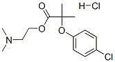 2-(dimethylamino)ethyl 2-(4-chlorophenoxy)-2-methylpropionate hydrochloride CAS#: 14666-84-3