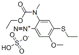 2-[(ethoxycarbonyl)methylamino]-4-(ethylthio)-5-methoxybenzenediazonium hydrogen sulphate CAS#: 29389-51-3