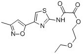 2-ethoxyethyl N-(4-(3-methyl-5-isoxazolyl)-2-thiazolyl)oxamate CAS#: 104777-03-9