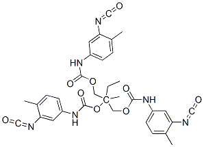 2-ethyl-2-[[[[(3-isocyanato-4-methylphenyl)amino]carbonyl]oxy]methyl]propylene (3-isocyanato-4-methylphenyl)carbamate CAS#: 1431-54-5