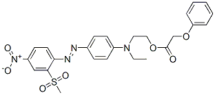 2-[ethyl[4-[[2-(methylsulphonyl)-4-nitrophenyl]azo]phenyl]amino]ethyl phenoxyacetate CAS#: 10423-86-6