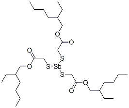2-ethylhexyl 10-ethyl-4-[[2-[(2-ethylhexyl)oxy]-2-oxoethyl]thio]-7-oxo-8-oxa-3,5-dithia-4-stibatetradecanoate CAS#: 26864-36-8