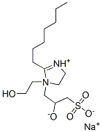 2-heptyl-1-(2-hydroxyethyl)-1-(2-hydroxy-3-sulphonatopropyl)-2-imidazolinium, monosodium salt CAS#: 14351-00-9