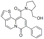 2-(hydroxymethyl)-1-((7-oxo-8-phenyl-7H-thieno(2,3-a)quinolizin-10-yl)carbonyl)pyrrolidine CAS#: 104604-59-3