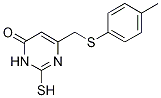 2-mercapto-6-{[(4-methylphenyl)thio]methyl}pyrimidin-4(3H)-one CAS#: 299937-81-8