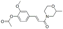 [2-methoxy-4-[(E)-3-(2-methylmorpholin-4-yl)-3-oxo-prop-1-enyl]phenyl] acetate CAS#: 19856-72-5