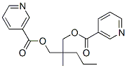 2-methyl-2-propylpropane-1,3-diyl dinicotinate CAS#: 13671-63-1