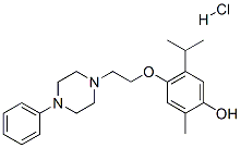 2-methyl-4-[2-(4-phenylpiperazin-1-yl)ethoxy]-5-propan-2-yl-phenol hyd rochloride CAS#: 103840-25-1