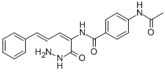 2-(p-Acetamidobenzamido)-5-phenyl-2,4-pentadienoic acid hydrazide CAS#: 28272-08-4
