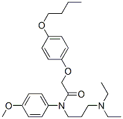 2-(p-Butoxyphenoxy)-N-[3-(diethylamino)propyl]-p-methoxyacetanilide CAS#: 27468-61-7
