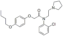 2-(p-Butoxyphenyloxy)-2'-chloro-N-[2-(1-pyrrolidinyl)ethyl]acetanilide CAS#: 27585-38-2