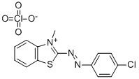 2-((p-Chlorophenyl)azo)-3-methylbenzothiazoliumperchlorate CAS#: 16600-06-9