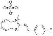 2-((p-Fluorophenyl)azo)-3-methylbenzothiazoliumperchlorate CAS#: 16740-78-6