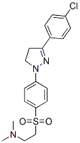 2-pyrazoline, 3-(p-chlorphenyl)-1-(p-(N,N-dimethyltauryl)phenyl CAS#: 10357-99-0