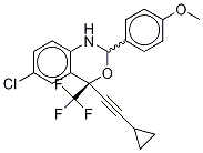 (4S)-6-Chloro-4-(cyclopropylethynyl)-1,4-dihydro-2-(4-methoxyphenyl)-4-(trifluoromethyl)-2H-3,1-benzoxazine(Mixture of 2 Diastereomers) CAS#: 209414-26-6