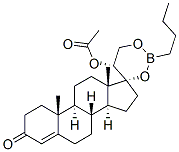 (20R)-20-Acetyloxy-17,21-[(butylboranediyl)bisoxy]pregn-4-en-3-one CAS#: 24376-84-9