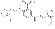 2,2'-[(2-carboxy-p-phenylene)bis(iminovinylene)]bis[3-ethyl-4,5-dihydrothiazolium] diiodide CAS#: 20328-87-4