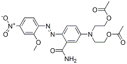 2,2'-[[3-carbamoyl-4-[(2-methoxy-4-nitrophenyl)azo]phenyl]imino]diethyl diacetate CAS#: 1533-77-3